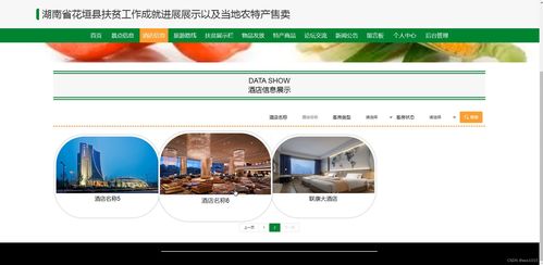 湖南省花垣县扶贫工作成就与农特产电商系统设计与开发